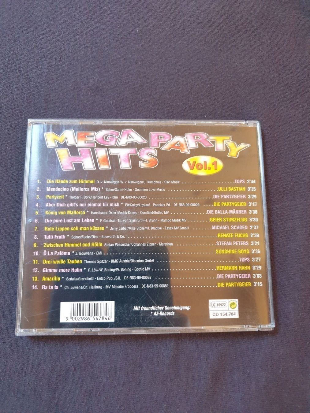 CD: Mega Party Hits - Vol. 1 – Usato da Schüpfheim venduto da Hermini_28 1