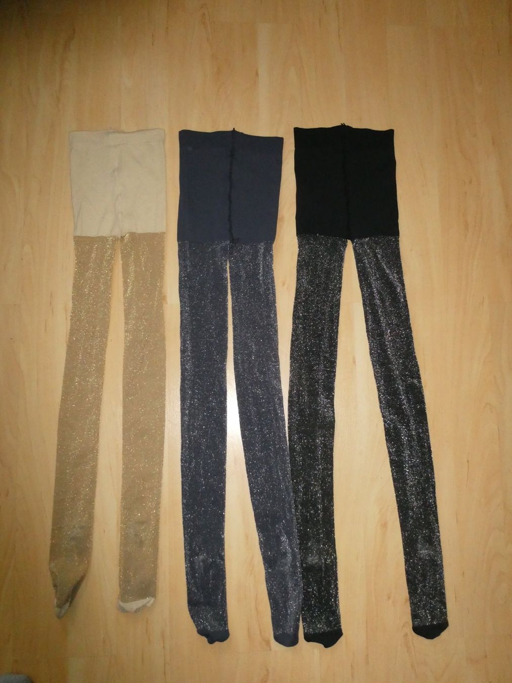 Strümpfe & Strumpfhosen: 3er Set Glitzer-Strumpfhose – Gebraucht aus Mels von KOSL