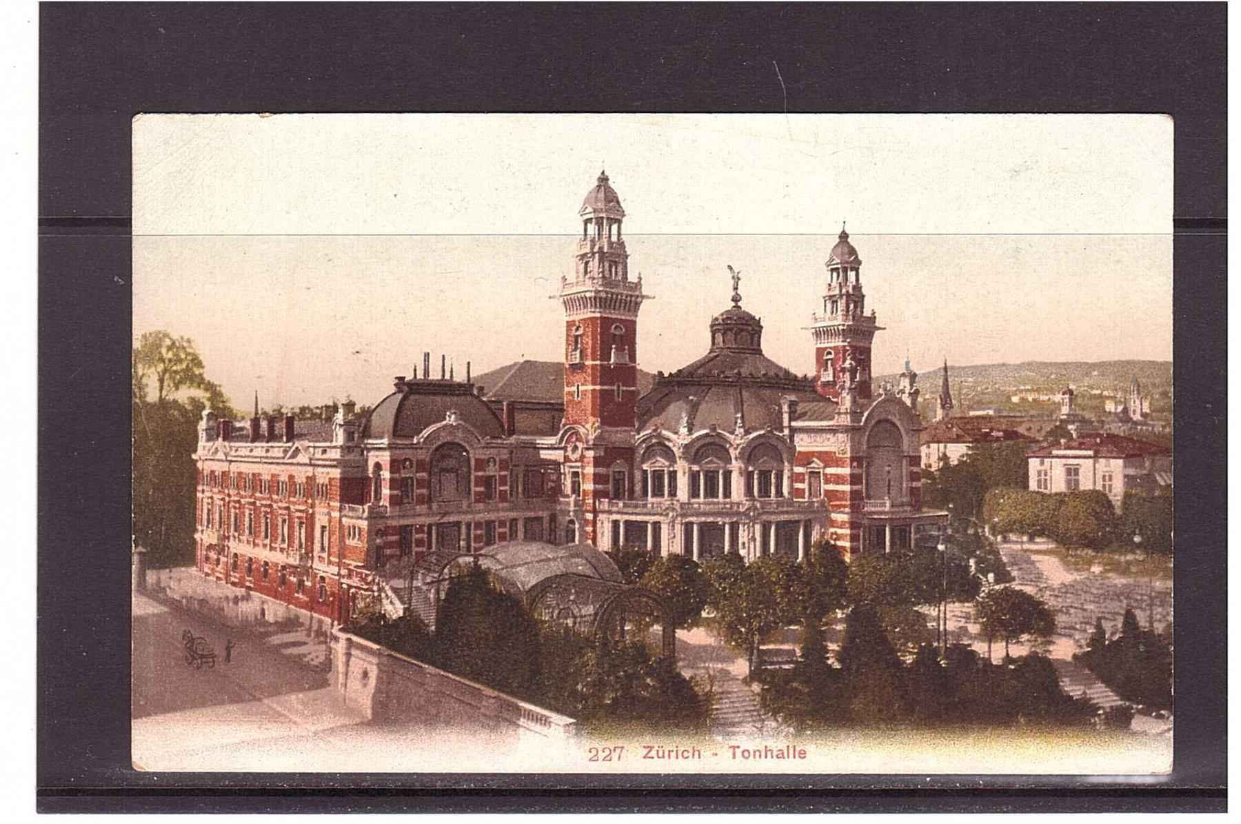Ansichtskarten: Zürich - Tonhalle – Gebraucht aus Rheinau von loxis