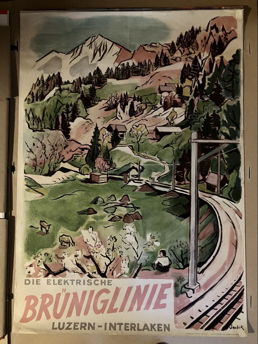 Foto & Immagini: Originalplakat Brüniglinie – Usato da Eglisau venduto da claudio1757