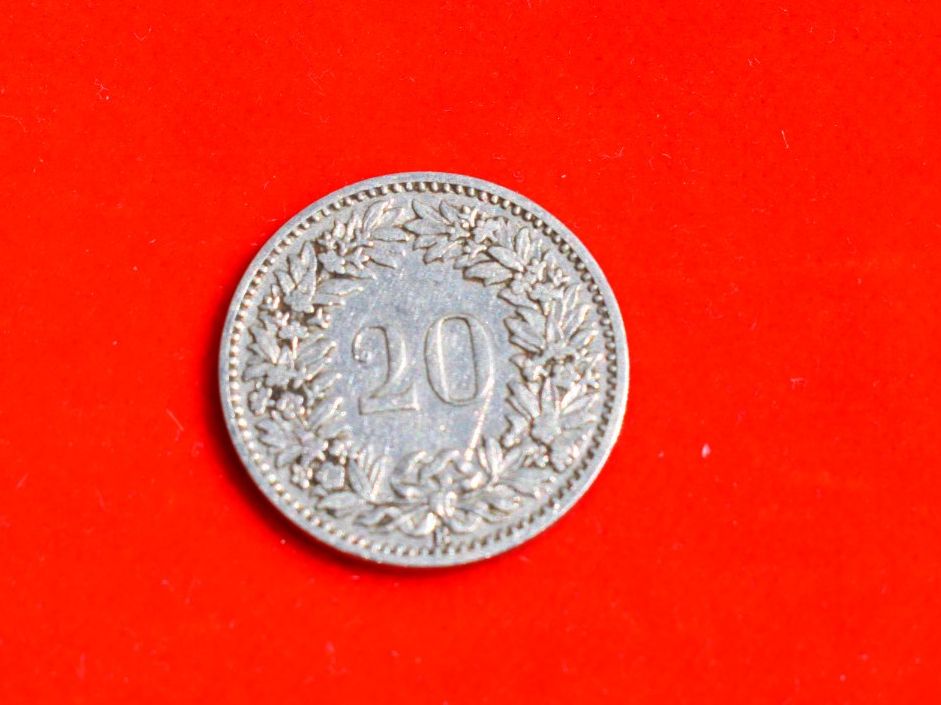 Tutti le monete: 20 Rappen von 1900 M1106F – Usato da Bettingen venduto da Gluscht-Oase 1