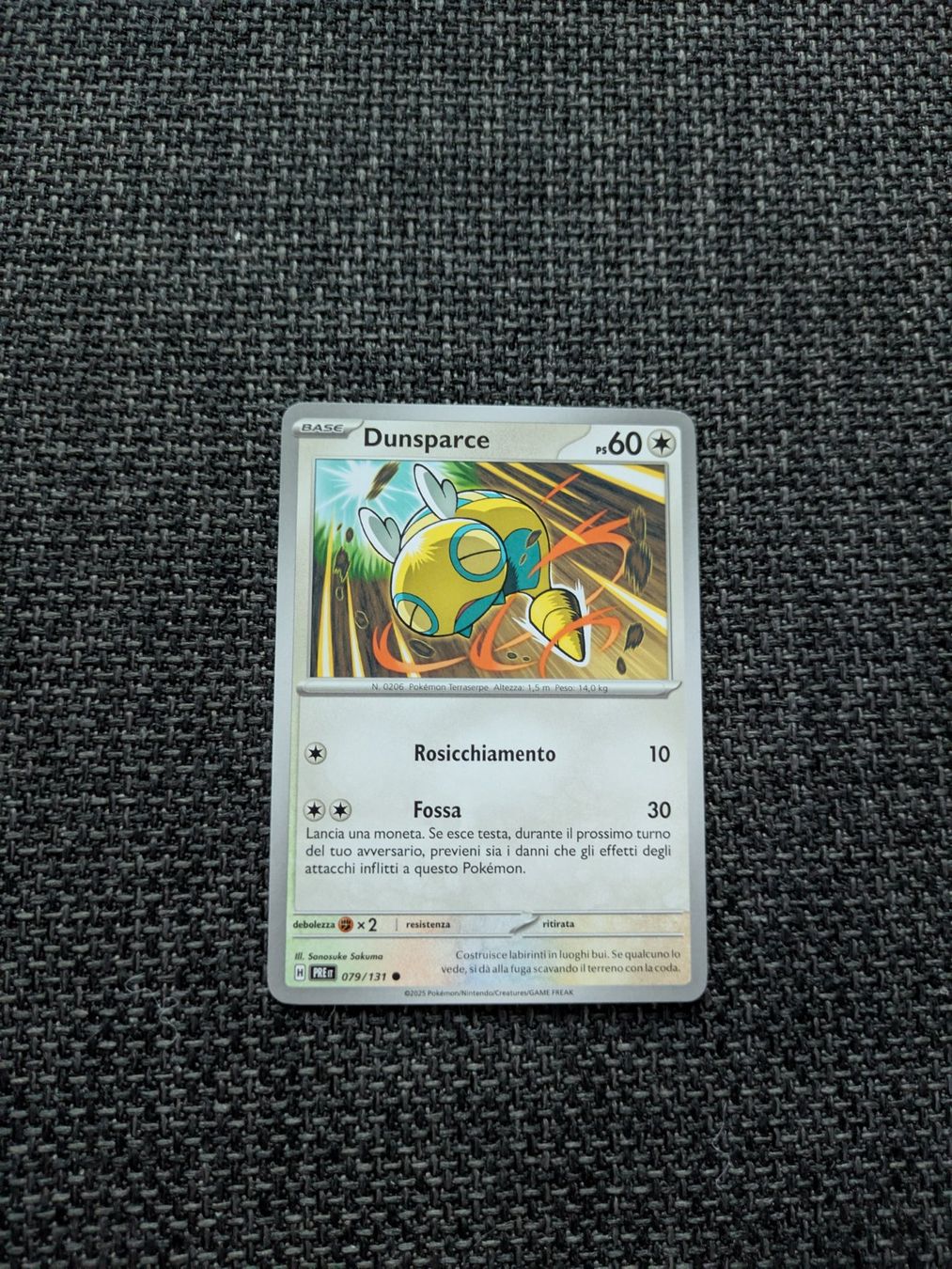 Pokémon Carte collezionabili: DUNSPARCE, PRISMATIC EVOLUTIONS, 79, 2025, COM, ITA, NM/MT – Usato da Losone venduto da AlpineLayer