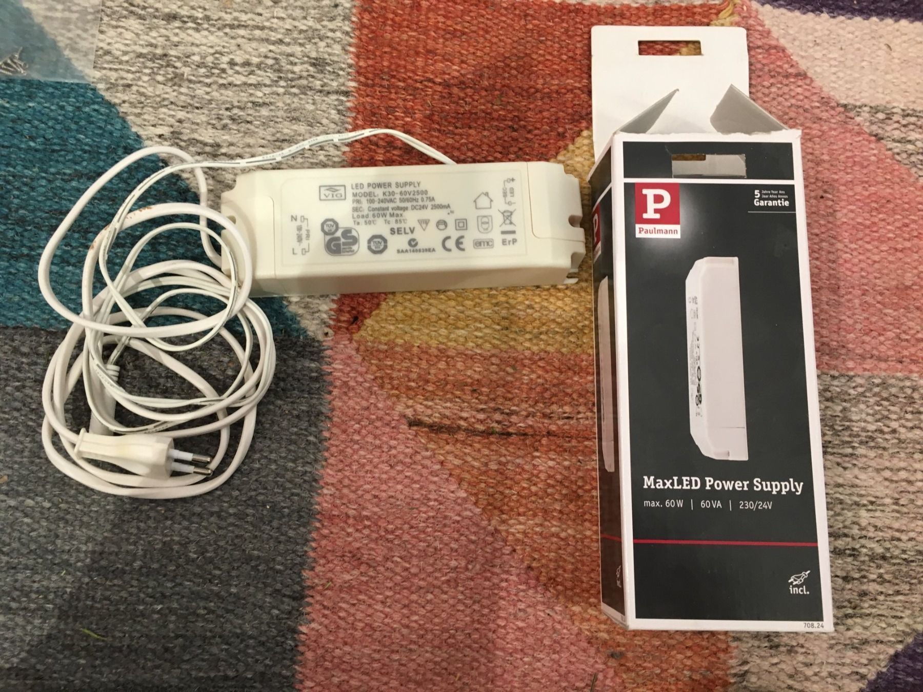 Konverter: Paulmann Transformator MaxLED 60W 60VA 230/24V 100-240VAC – Neu (gemäss Beschreibung) aus Zollikerberg von HillyBilly
