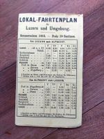 Fahrplan Luzern und Umgebung 1883 - original