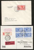 1937 : 2 Briefe mit Pro Juv. (Nr. J83I + J84 im VB)