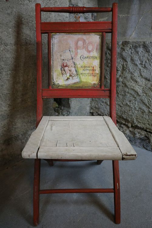 Klappstuhl, Stuhl, Jugendstil, Poi Jasmatzi Dresden, Werbung Kaufen