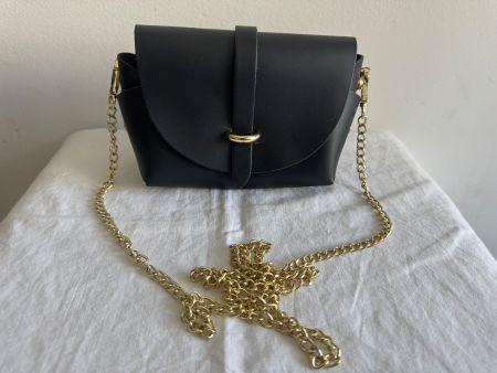 Mini sac à bandoulière en cuir lisse neuf