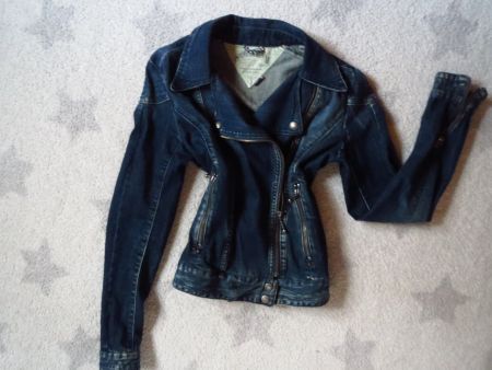 total stylische TOMMY HILFIGER Damen Jeans Jacke Gr S