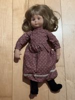 Vintage Stoffpuppe mit Kleid, Sammlerstück, Top Zustand