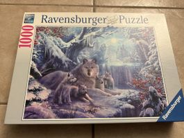 Ravensburger Puzzle 1000 Teile - Winterlandschaft mit Wölfen