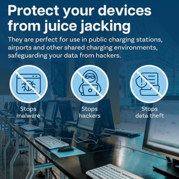 Unità & Adattatore: 2stk. USB Datenblocker Schützt  Hackern Viren Juice Jacking – Nuovo (secondo la descrizione) da Kirchdorf AG venduto da Apost008 1