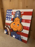 Unique Captain America magnet-art-Painting