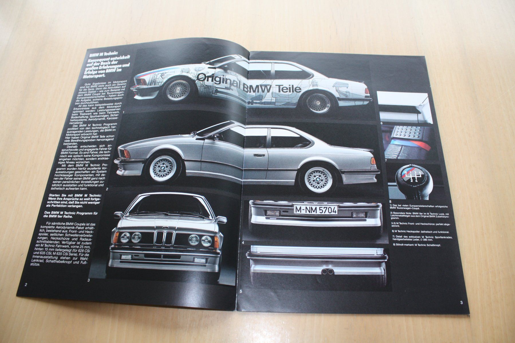 BMW Documenti: BMW M Technik Prospekt Katalog E28 E24 E23  1986 – Usato da Wikon venduto da erwin400 1