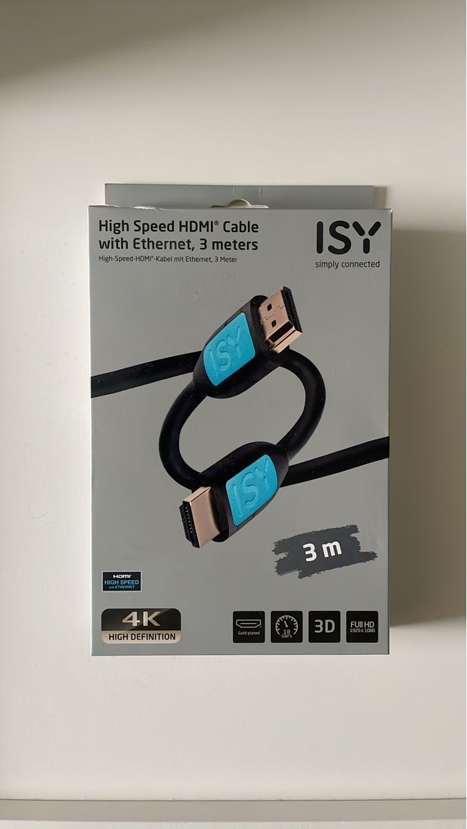 Cavi: ISY High Speed HDMI Cable with Ethernet, 3 Meters – Nuovo (secondo la descrizione) da Muttenz venduto da bem_feito
