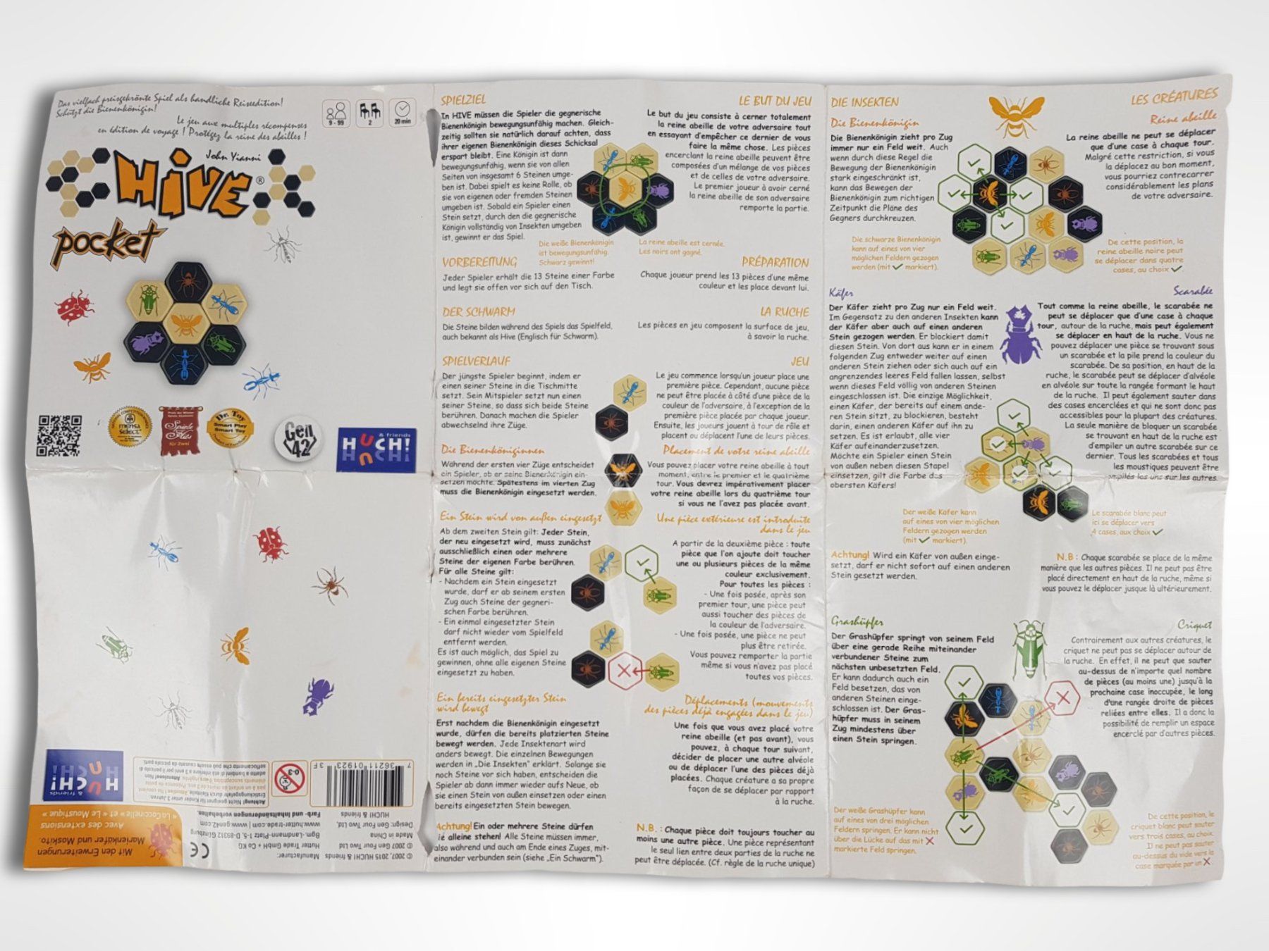 Spiele: HUCH! & FRIENDS Hive Reisespiel – Gebraucht aus Suhr von Restwert_Suhr 2