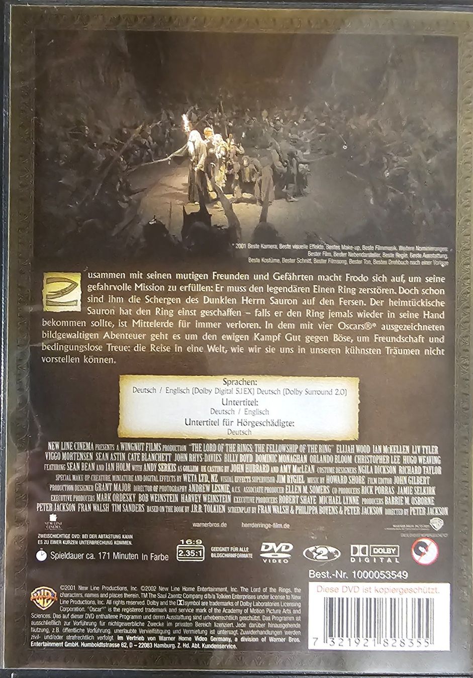 Tutti i DVDs: Der Herr der Ringe - Die Gefährten – Usato da Wahlen b. Laufen venduto da Cg10 1