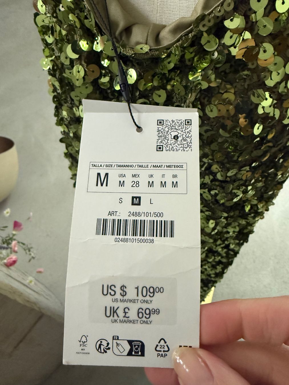 Zara Vestiti: Langes, elegantes Paillettenkleid -  Gr. M – Nuovo e nell'imballaggio originale da Lutzenberg venduto da Schatzkiste88 4