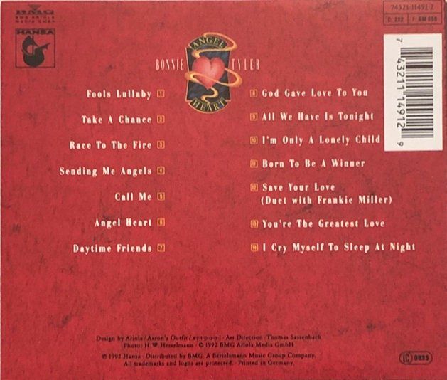 CD: Bonnie Tyler - Angel Heart – Usato da Grüningen venduto da azulverde 1