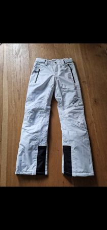 Skihose Sherpa weiss gebraucht in sehr gutem Zustand