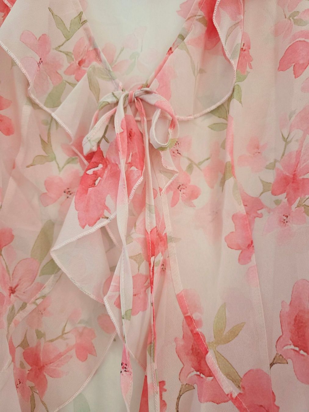 Camicette: Bluse mit Volants, Blumenmuster, rosa, XXL – Nuovo e nell'imballaggio originale da Rorschacherberg venduto da Miss_Sunshine66 2