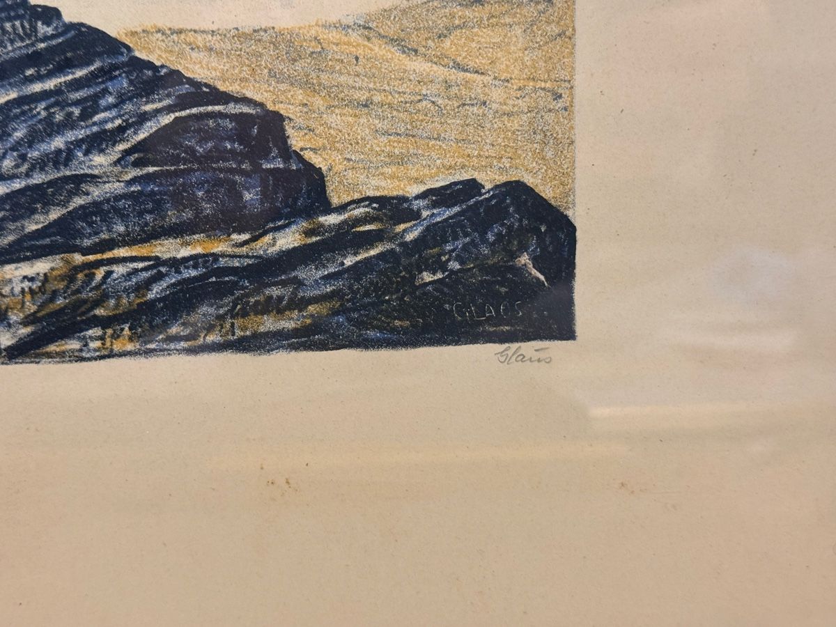 Arts picturaux & lithographies: Alfred Glaus - Blick auf Thunersee – D'occasion à Solothurn par NUVICO 4