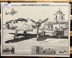 North American B-25 Michell Bomber -Poster-