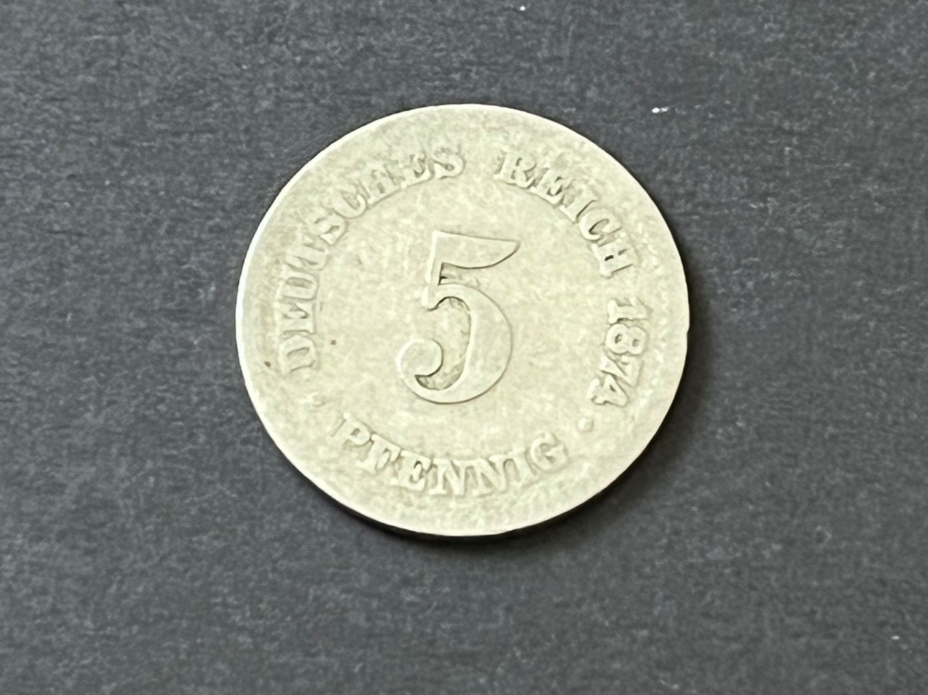 Alle Münzen: 5 Pfennig 1874 Münze – Gebraucht aus Neuenhof von Mastermind-73