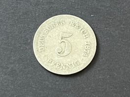 5 Pfennig 1874 Münze