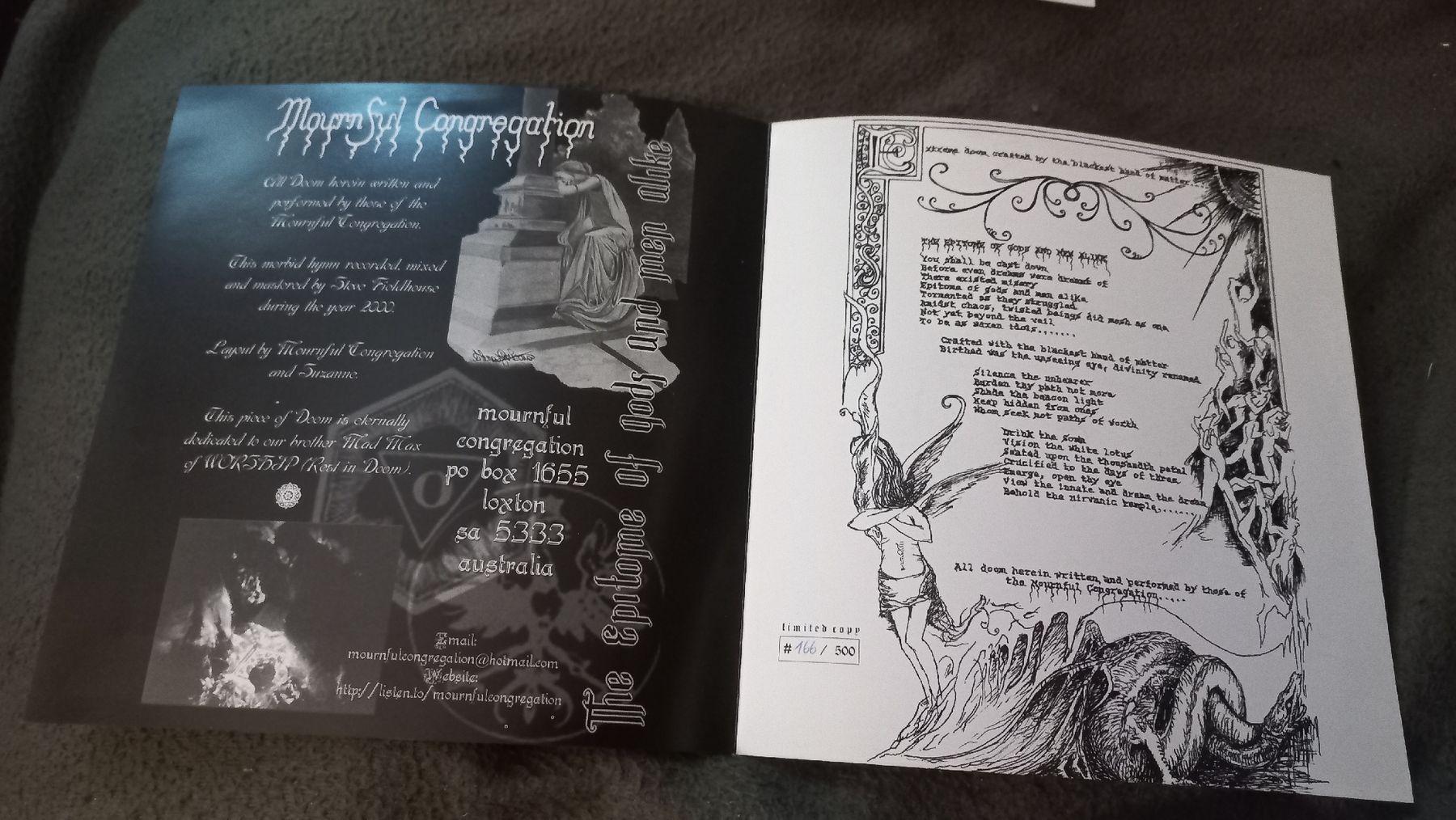 Schallplatten: Mournful Congregation/Worship-Split 7" Single Doom Metal – Gebraucht aus Olten von Donatello1984 2