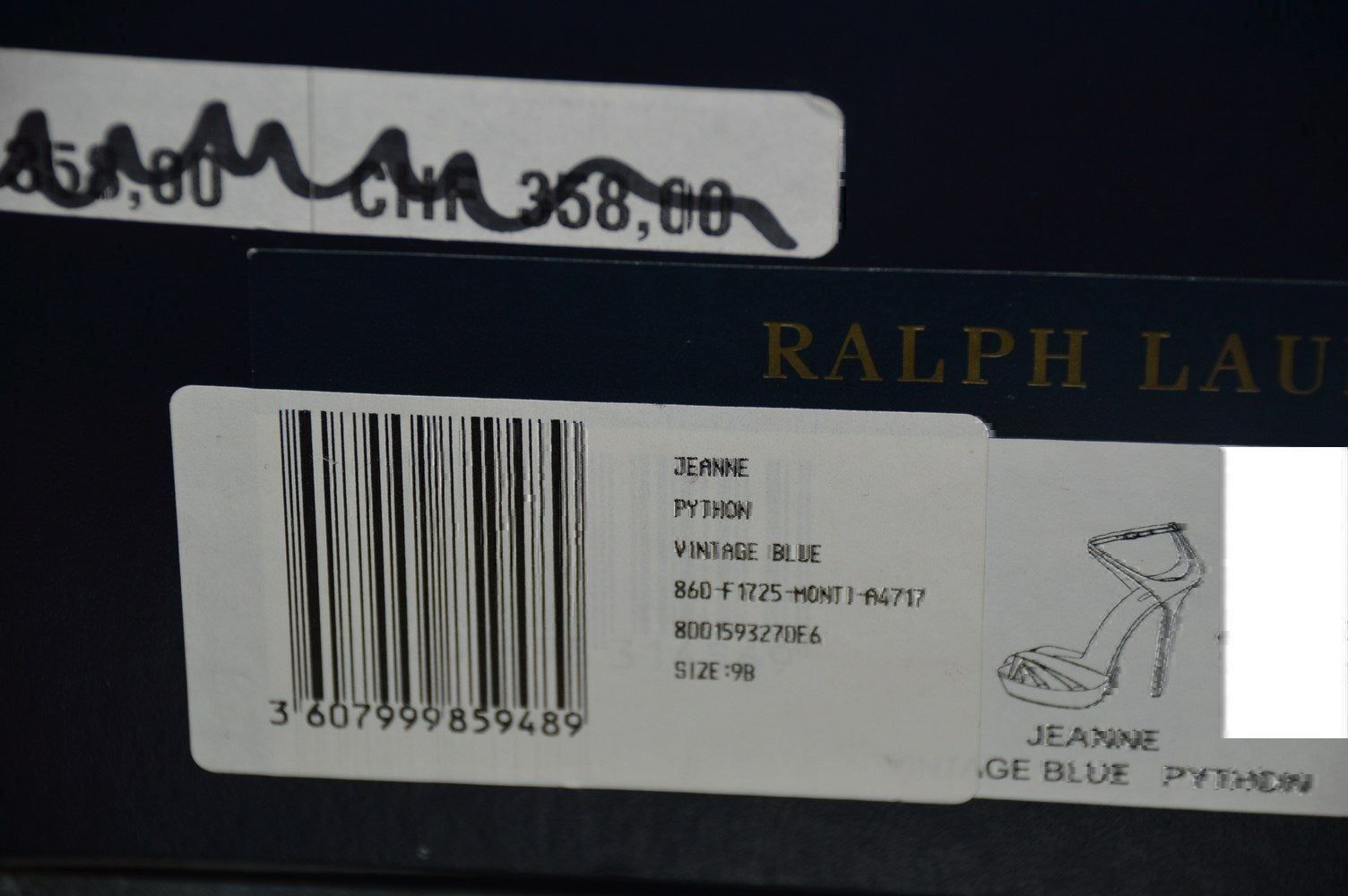 Ralph Lauren Damenschuhe: Sandalen / Sandales Ralph Lauren Jeanne Python  .39 – Gebraucht aus Collonges von Auganien 9