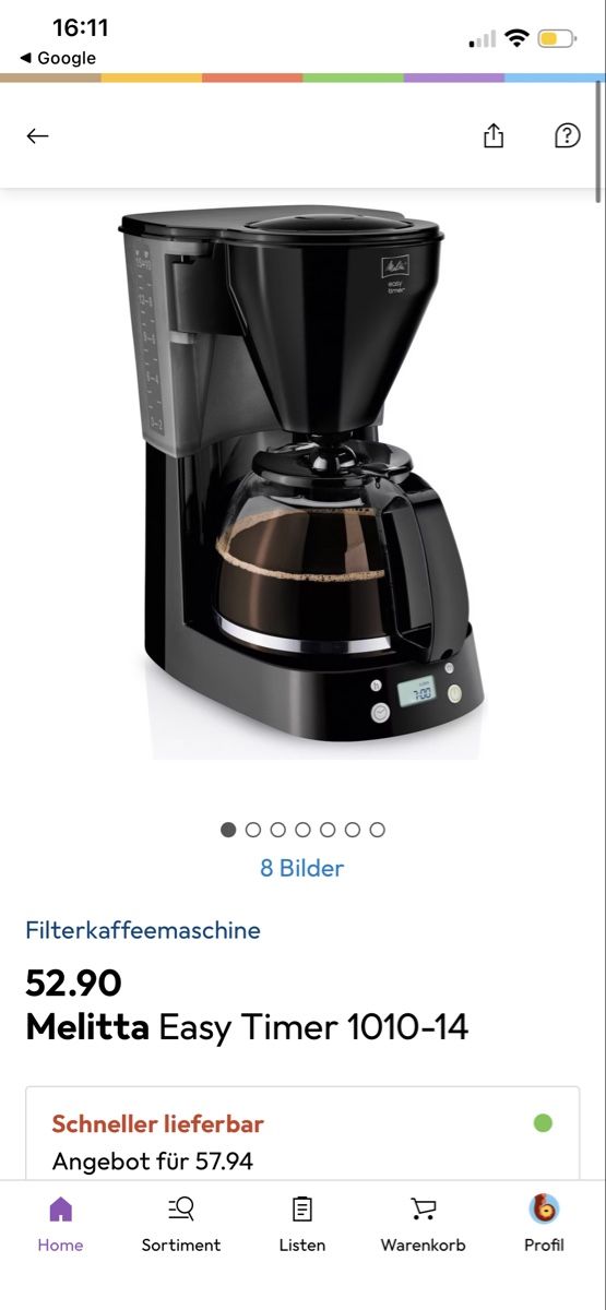 Melitta Machines à café & Machines à expresso: Filterkaffeemaschiene – D'occasion à Winterthur par Lukas.Ricardo 1