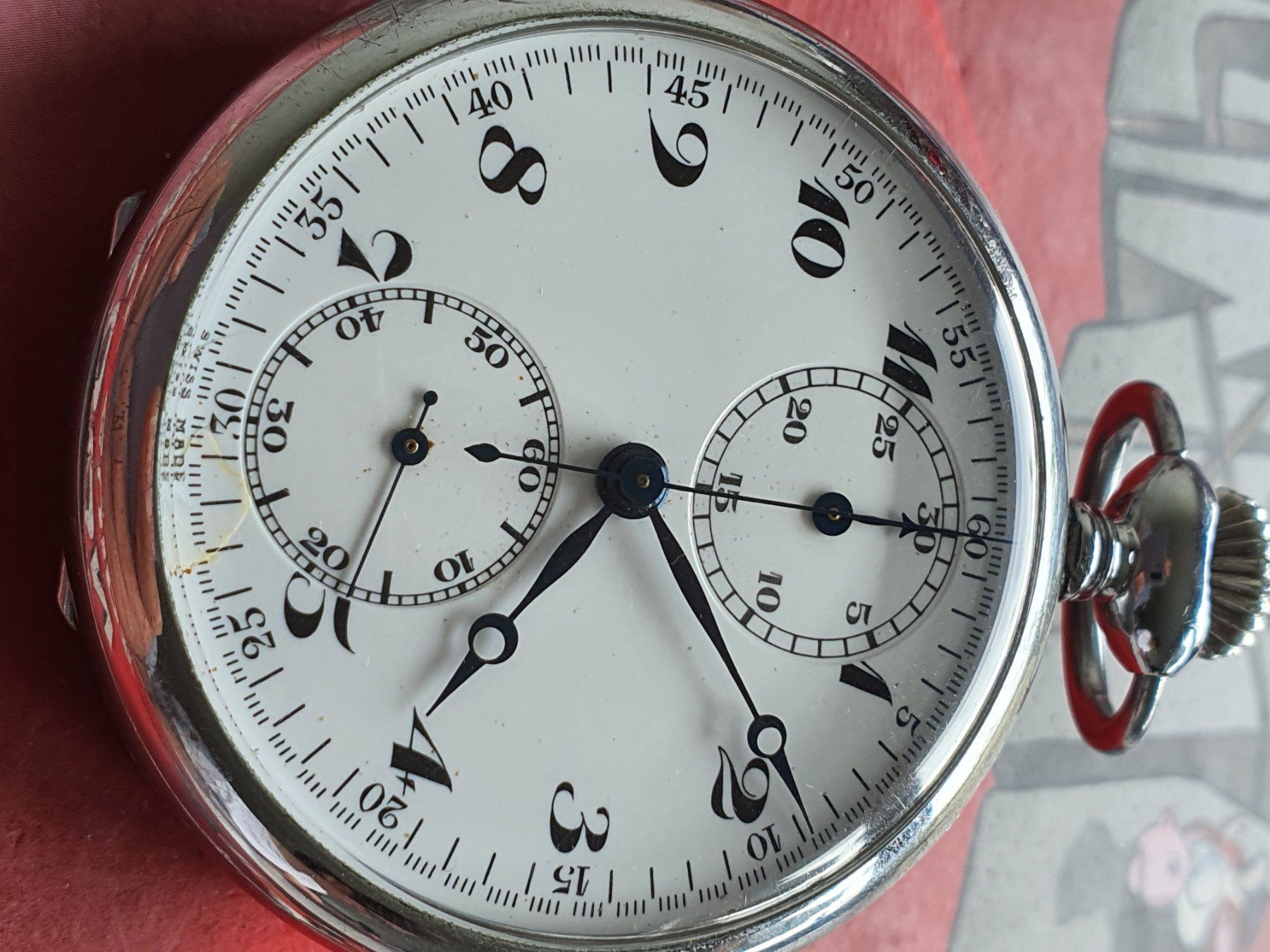 Uhren: 713 Taschenuhr Chronograph – Gebraucht aus Muri AG von Corredor 1