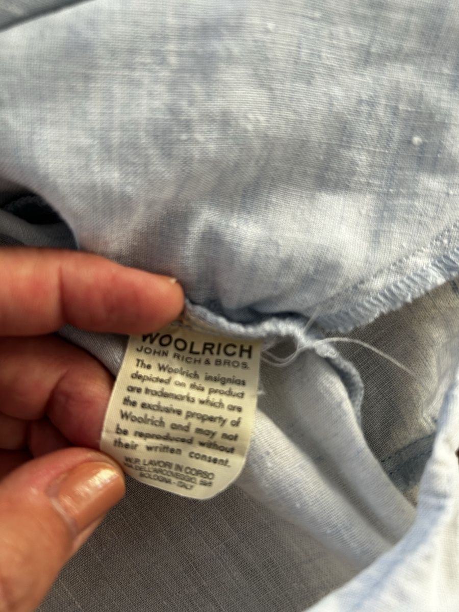 Woolrich Chemisiers: WOOLRICH Leinenbluse / Strandkleid Hellblau – Gr. S – D'occasion à Balsthal par LaLiLu77 5