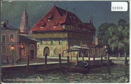 Konstanz - Das Conzililumsgebäude - Künstlerkarte