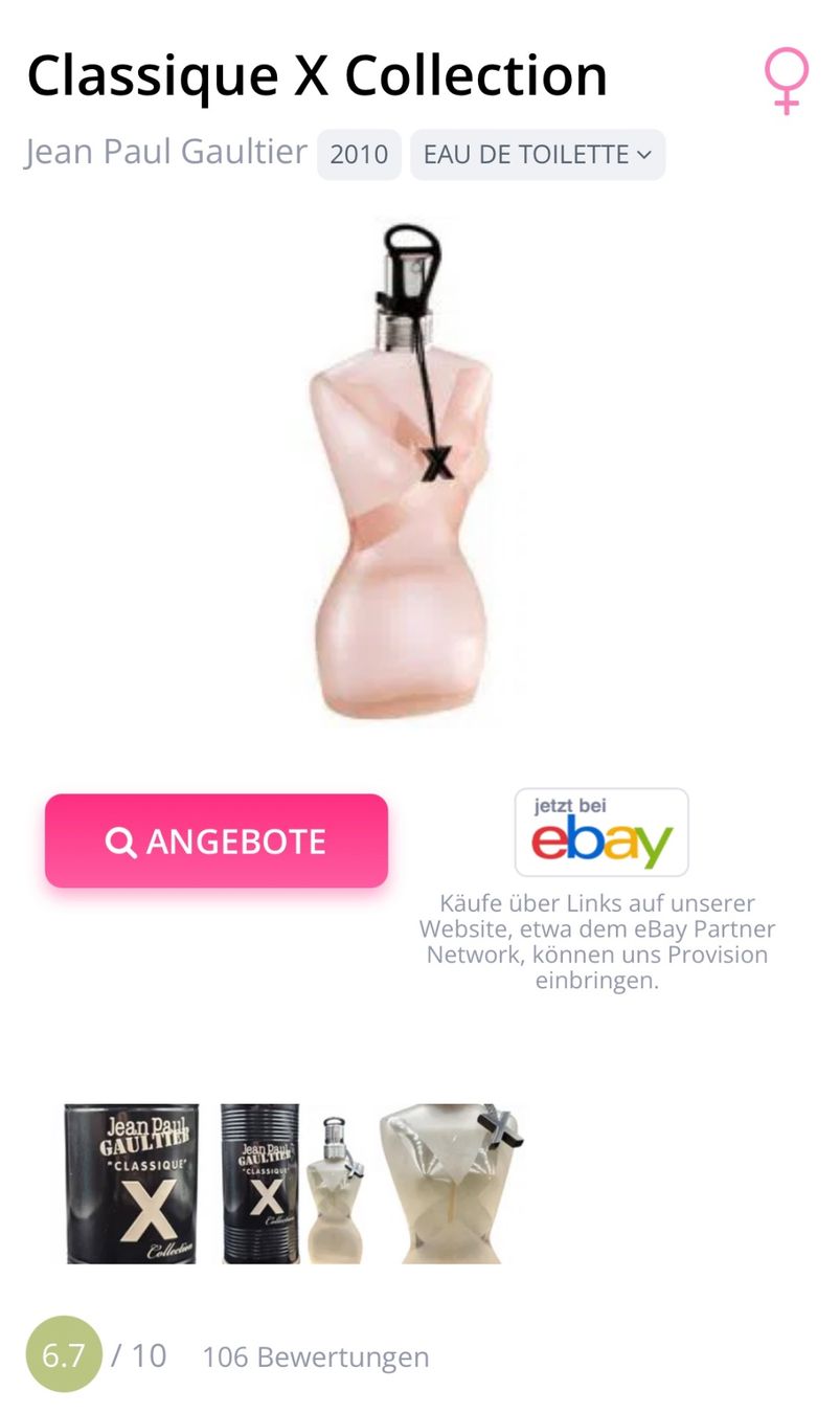 Jean Paul Gaultier Parfum & Eau de Toilette: Classique X Collection Jean Paul Gaultier EDT-Duftprobe 2ML – Gebraucht aus Zürich von deruja 2