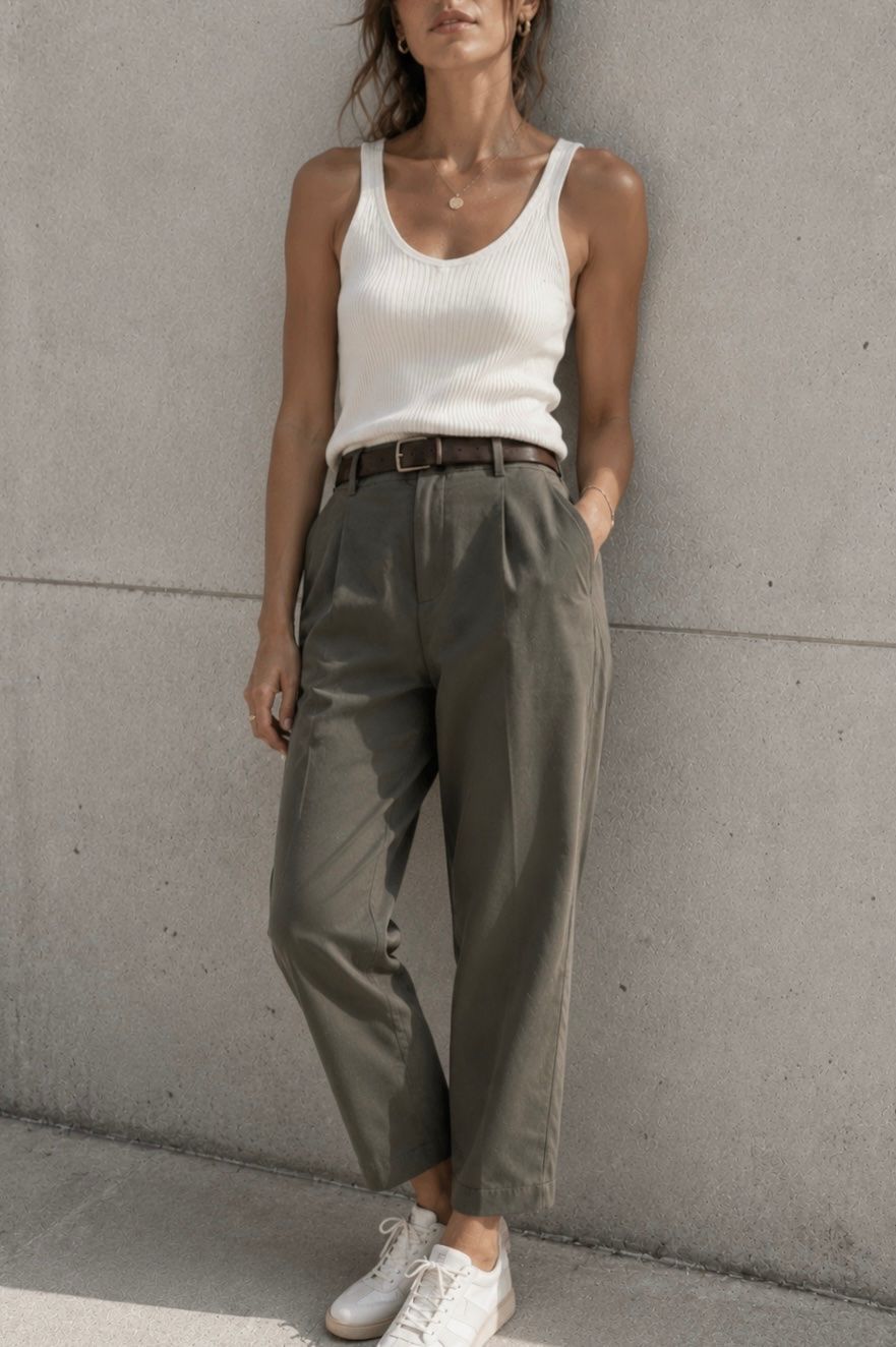 Pantaloni: Filippa K Cropped Chino Hose - Gr. S – Usato da Illnau venduto da Monkky