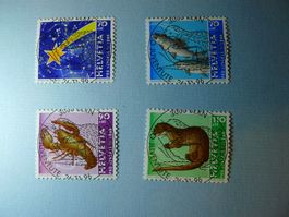 1996 Pro Juventute Weihnachtsmarke,Tiere ET Vollstempel