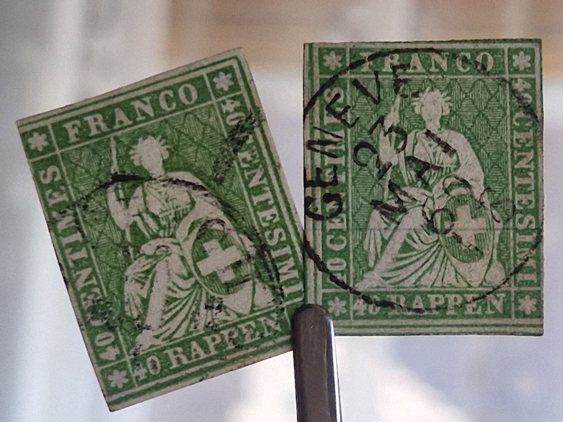 Tutti i francobolli: Strubel 26G, 2 St., signiert, ab 1.- – Usato da Burgdorf venduto da Glossy01 6