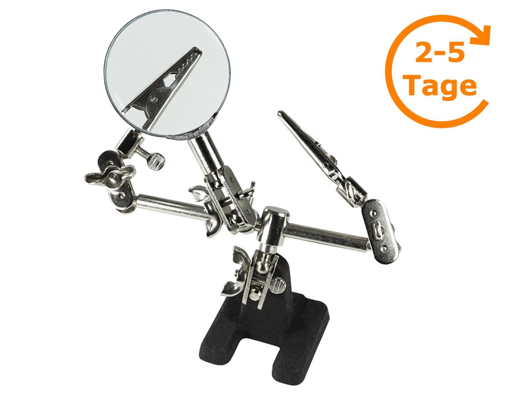 Altro per Ottica: Montageständer, Helfende Hand, mit Lupe – Nuovo e nell'imballaggio originale da St. Gallen venduto da cointec