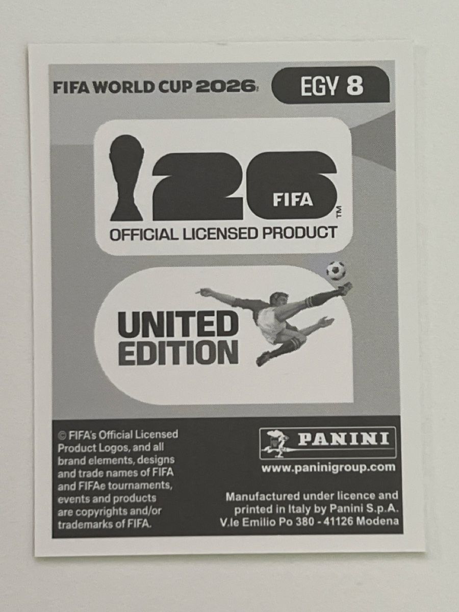 Panini Carte collezionabili: FIFA World Cup 2026 Sticker Hossam Abdelmaguid EGY 8 – Nuovo e nell'imballaggio originale da Grüt (Gossau ZH) venduto da BOOOTSY 1