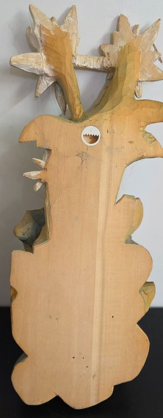 Xilografie: Wunderschöne Holz-Schnitzerei: Edelweiss & Enzian – Usato da Flums venduto da Flumsantik 4