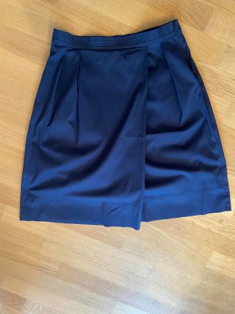 A-Linien Faltenrock in Navyblau von Modissa (Gr. 40)