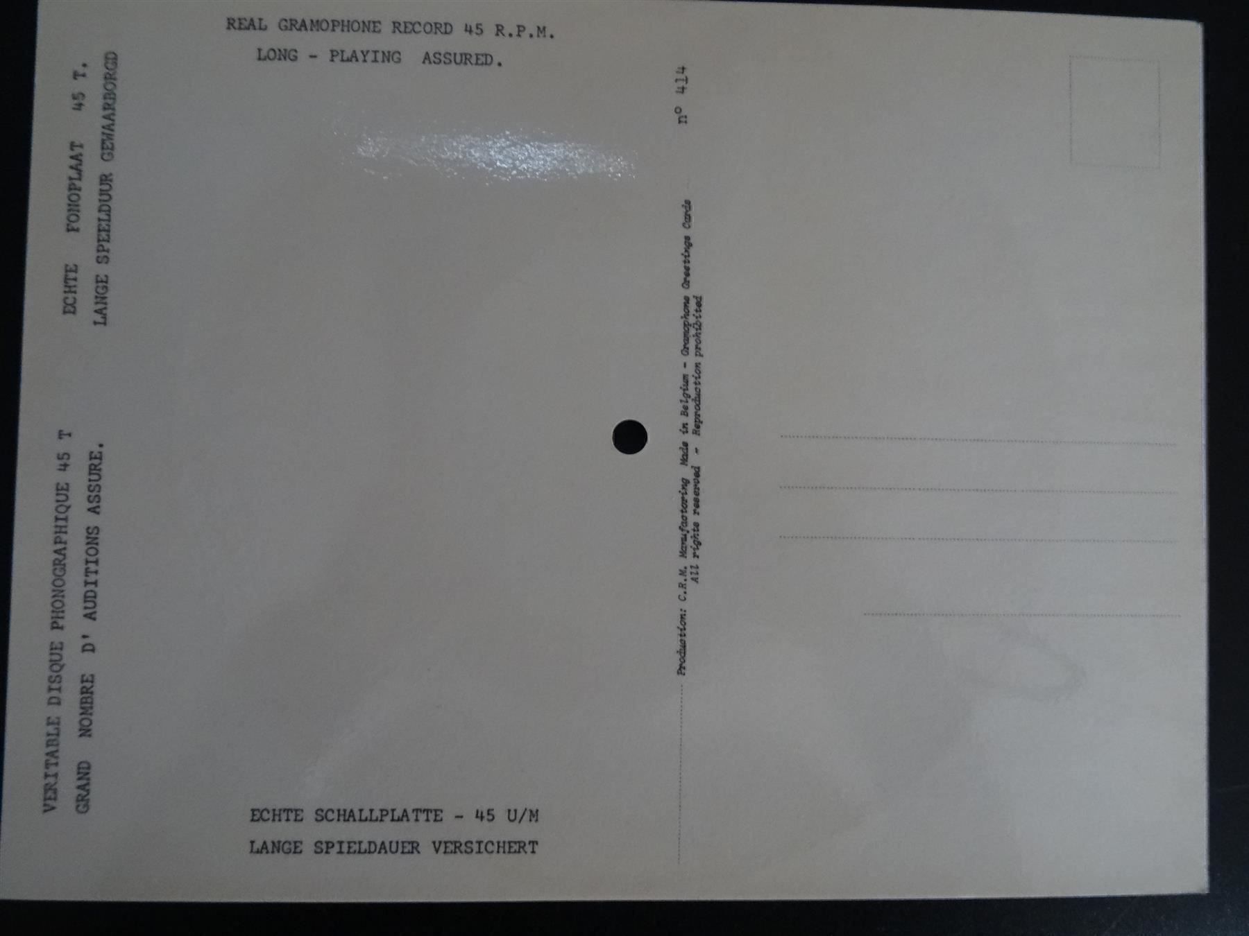 Dischi in vinile: Postkarten Schallplatte 45 Touren – Nuovo (secondo la descrizione) da Lupfig venduto da Hubi64 2