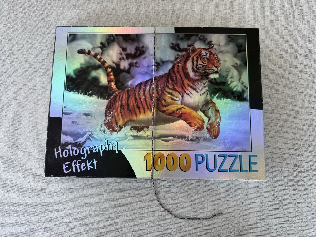 Puzzle: 1000 Teile Puzzle Holographie Effekt Tiger – Usato da Reichenburg venduto da Noele123