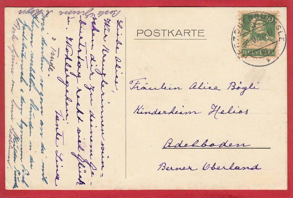Cartoline postali: HERZOGENBUCHSEE KREUZ 1927 – Usato da Grüningen venduto da Kartenlaube 1