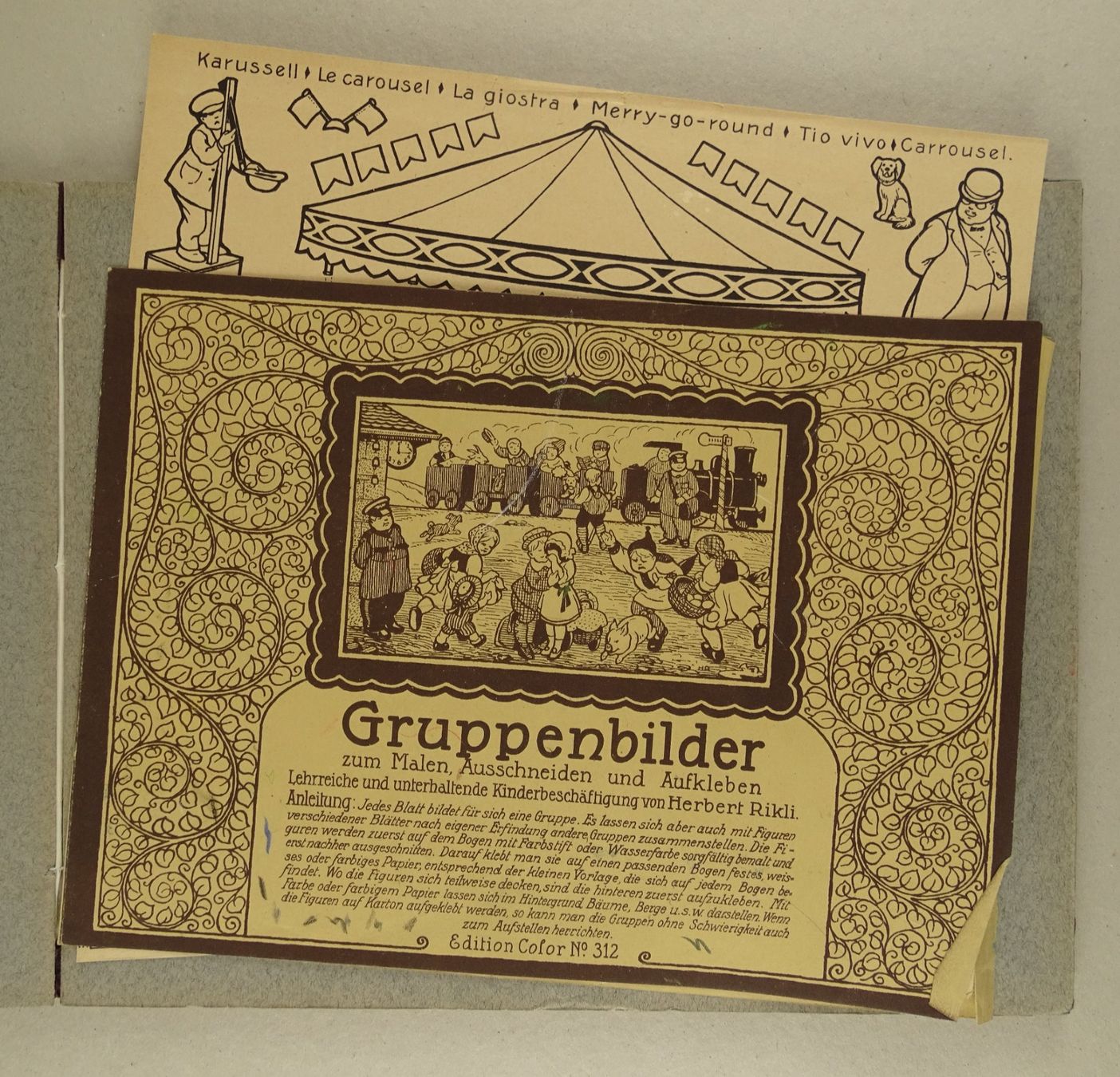 Bücher: HERBERT RIKLI: GRUPPENBILDER, KINDERBUCH UM 1910 – Gebraucht aus Grüningen von Kartensammler 8