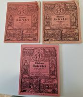 3xBündner Kalender (1895, 1903, 1916)  Historische Originale