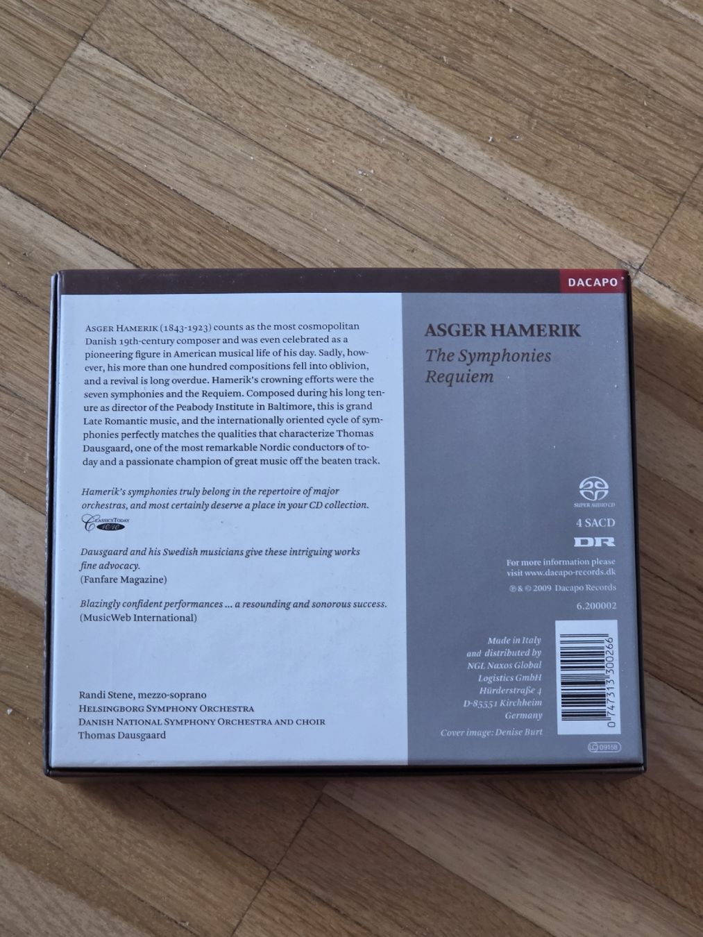 CD: 4 SACD: Asger Hamerik Symphonien – Usato da Aesch BL venduto da immon 1