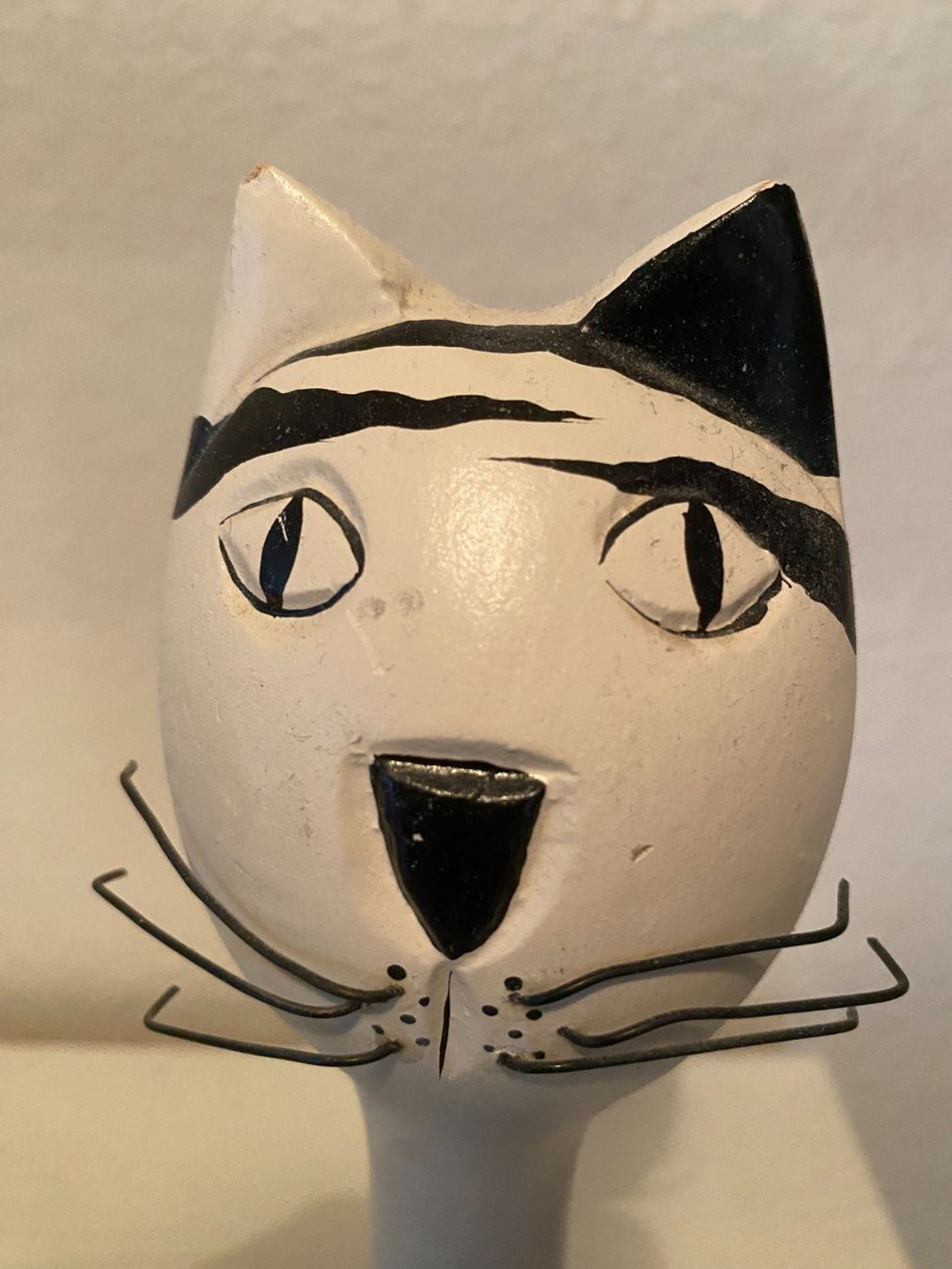 Statuette: lustige Katze aus Holz – Usato da Schlieren venduto da Trudyschoe 2