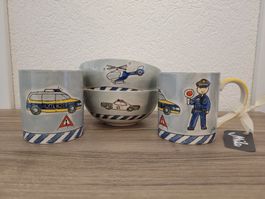 Service Enfants Police Tasse Bol Céramique Neuf